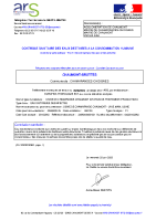 ARS du 20 06 2025 contrôle sanitaire des eaux destinées à la consommation humaine