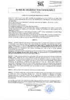 Arrêté VC2 du 20 au 30 avril 2026