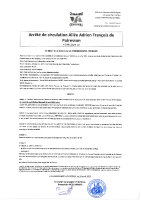 Arrêté allée Adrien François de Poiresson du 28 au 30 avril 2025