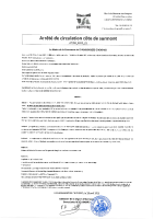 Arrêté côte de surmont du 22 avril au 23 mai 2025