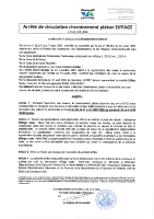 Arrêté voie douce du 21 avril au 30 avril 2026