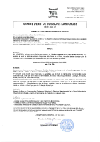 arrêté débit de boissons kartcross du 31 mai au 01 juin 2025