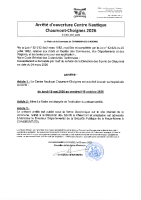 arrêté d’ouverture centre nautique Chaumont-Choignes 18 mai à 16 octobre 2026