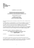 récépissé de dépôt de dossier de déclaration accord pour le commencement du chômage du canal entre Champagne et Bourgogne 2025