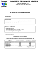 Demande de concession funéraire (pièces à fournir et tarifs)