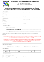 Demande de renouvellement de concession funéraire